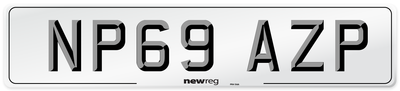 NP69 AZP Number Plate from New Reg